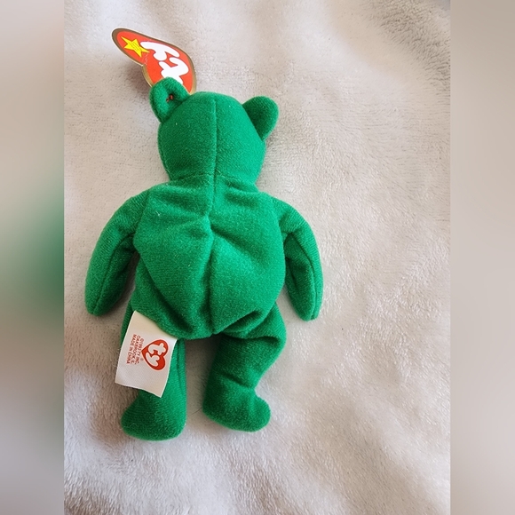 Ty Teenie Beanie Babies McDonalds Teddy Erin with tag 14 cm 1993 - Picture 5 of 6